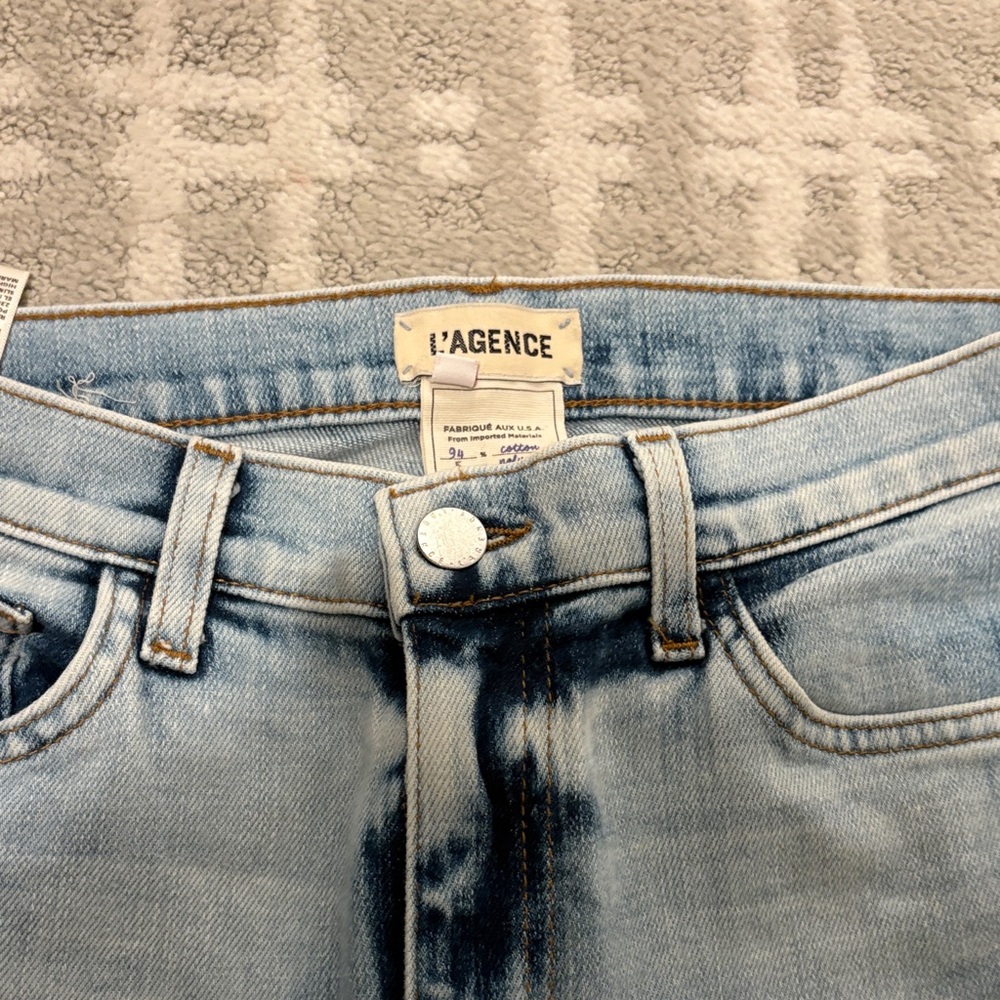 L'AGENCE Faded Blue Denim Jeans
